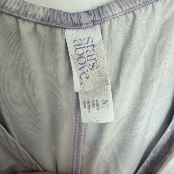 Purple and White Tie-Dye silky jumpsuit - Picture 4 of 5